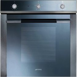 Smeg Linea SF102GV 60cm Gas Fan Oven with Electric Grill in Stainless Steel
